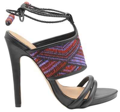 Black 'Chelan' ladies high heeled open toe sandals